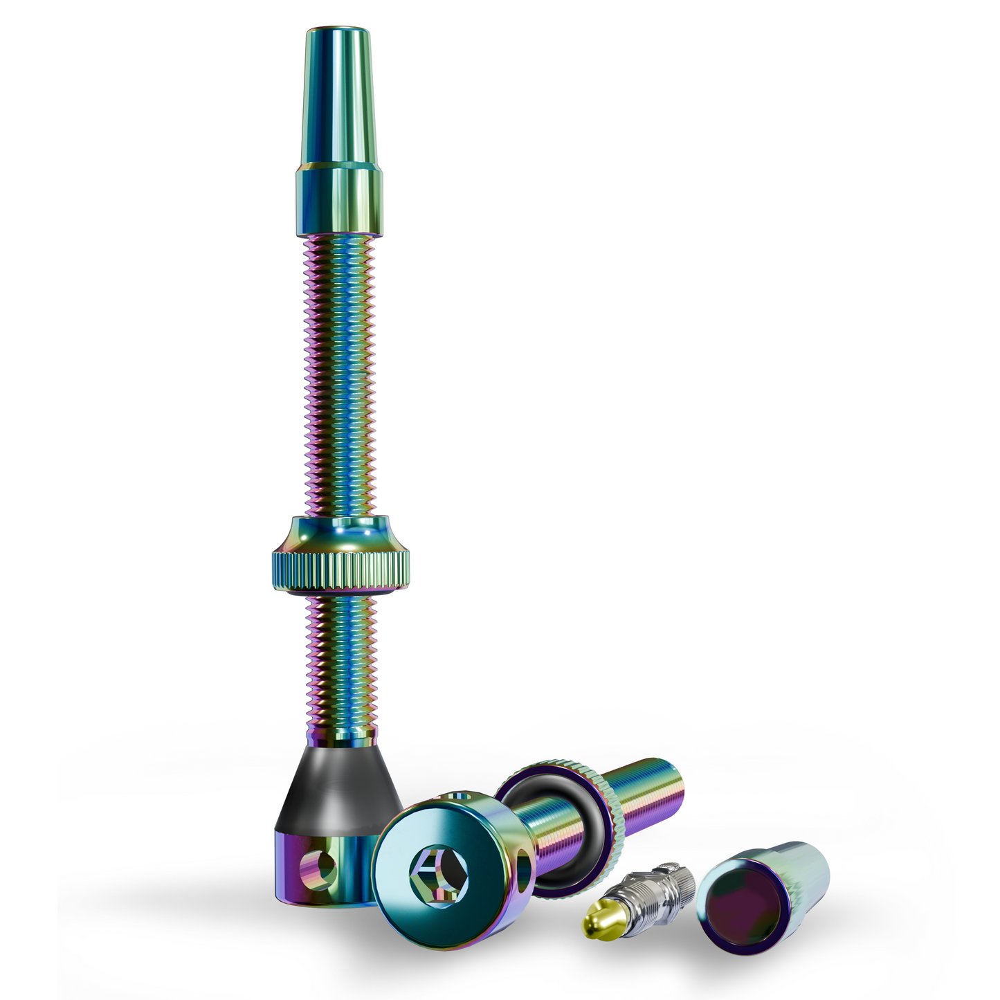 SHREDR. "Kingpin" Tubeless Valve Set - Various Colors and Lengths