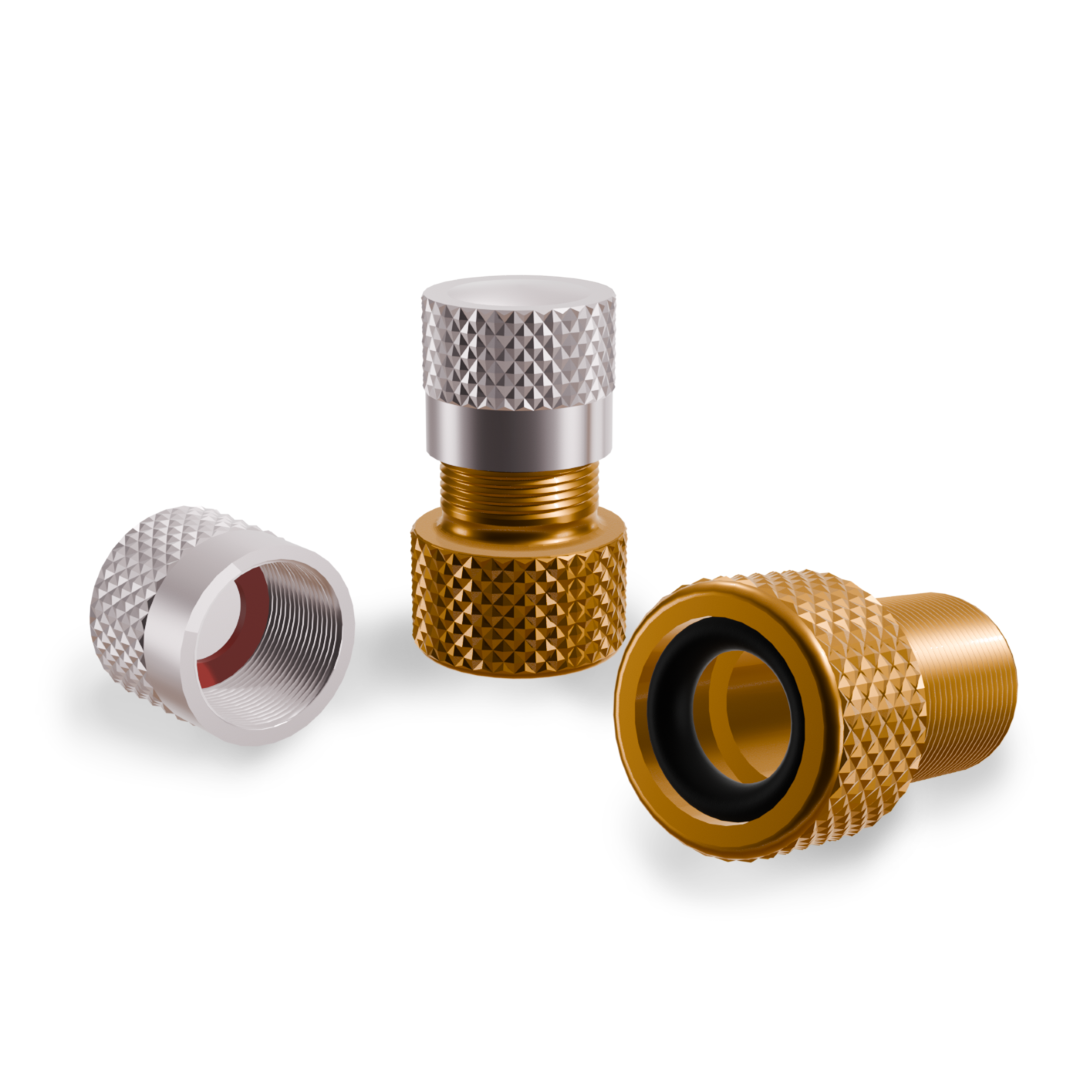 SHREDR. Presta Valve Adapter Set | French Valve to Schrader Valve Adapter | High-Quality Aluminum