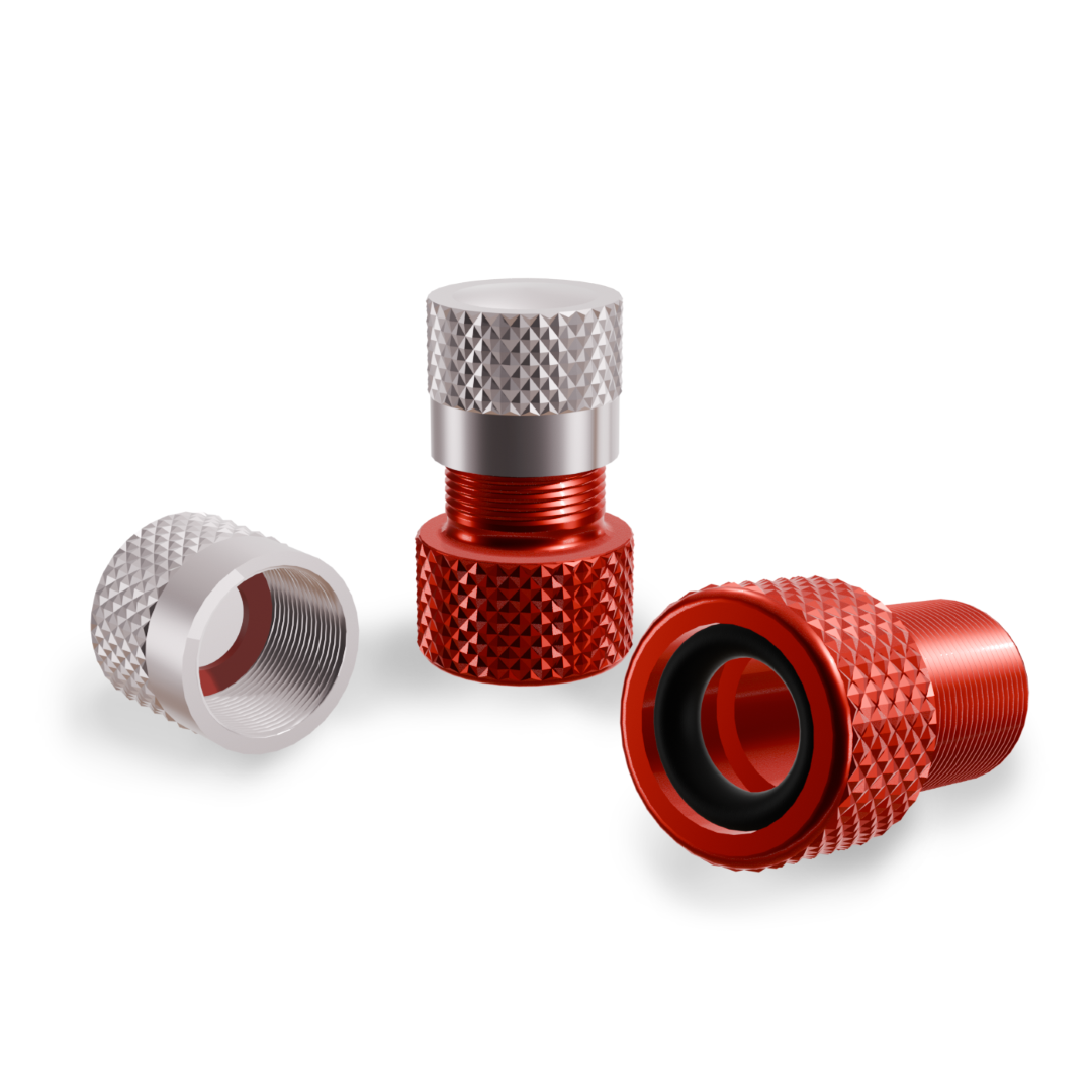SHREDR. Presta Valve Adapter Set | French Valve to Schrader Valve Adapter | High-Quality Aluminum