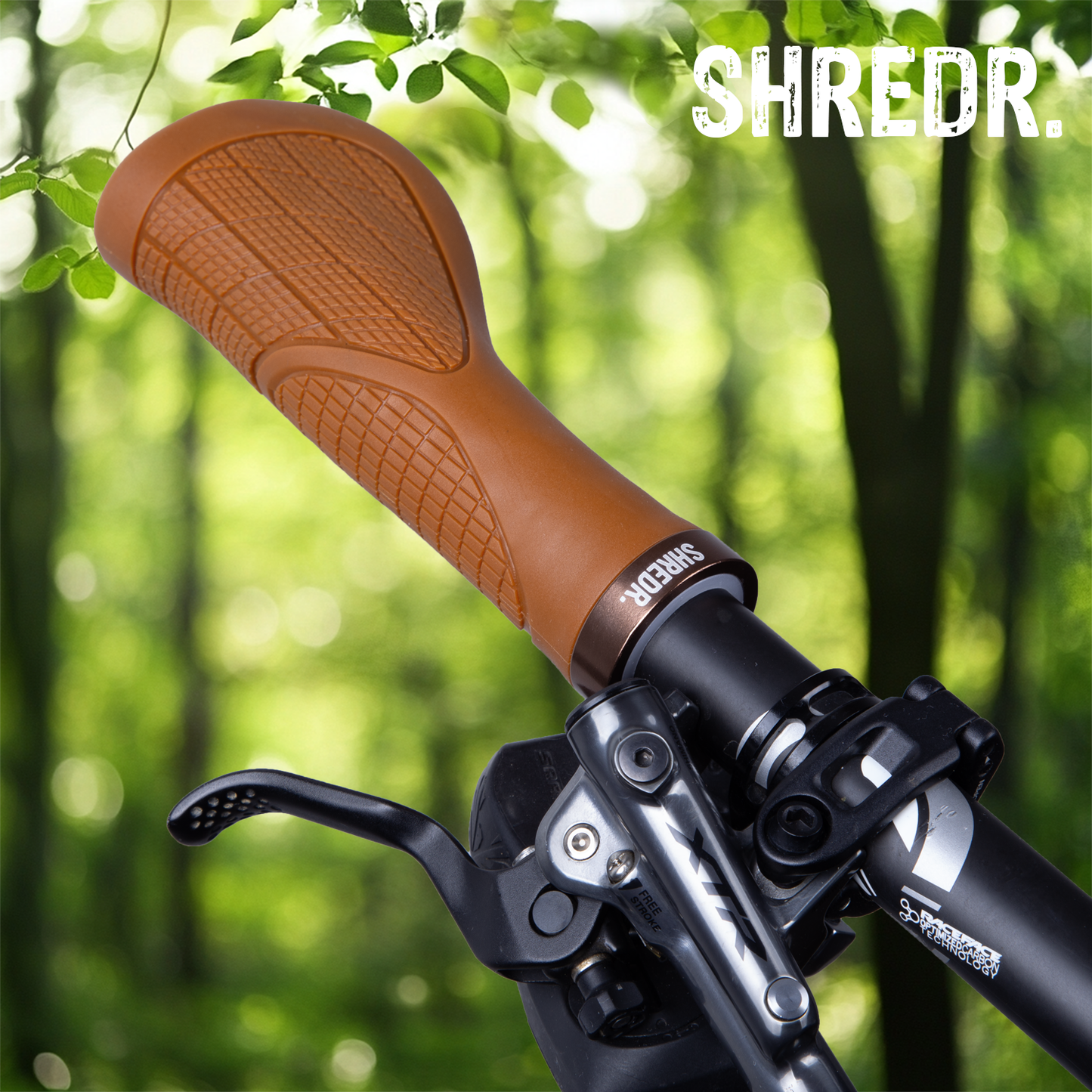 SHREDR. Anatomic Flow | Ergonomic Bicycle Grips | Screw-on Mountain Bike Grips