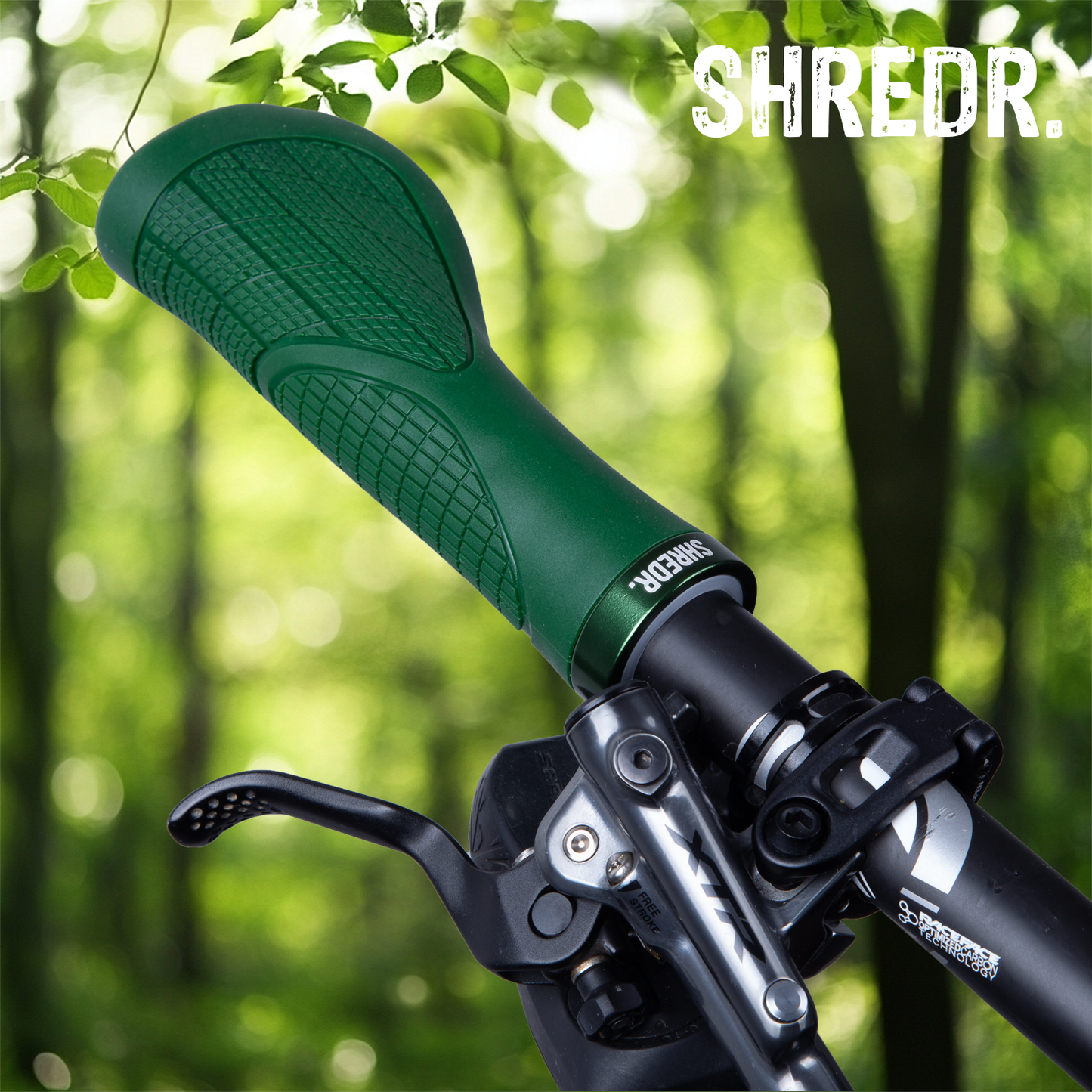 SHREDR. Anatomic Flow | Ergonomic Bicycle Grips | Screw-on Mountain Bike Grips