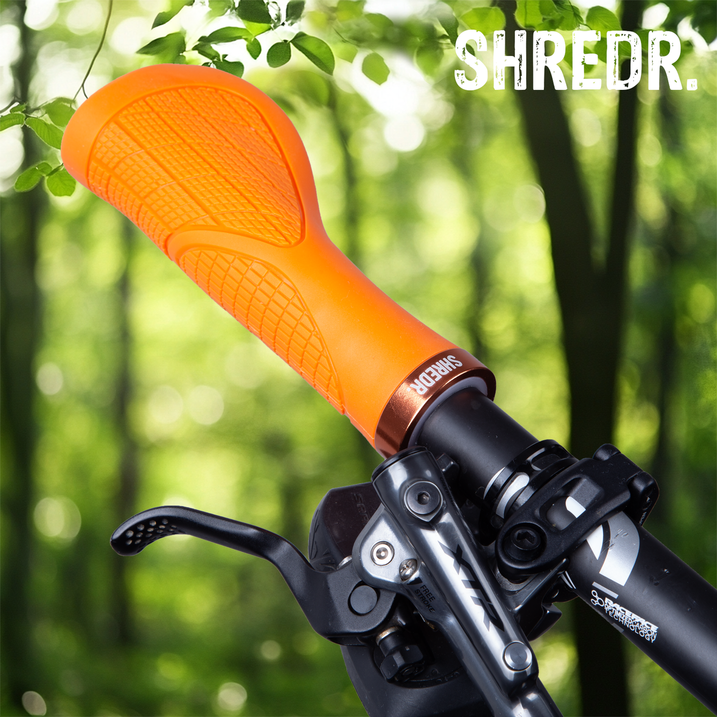 SHREDR. Anatomic Flow | Ergonomic Bicycle Grips | Screw-on Mountain Bike Grips