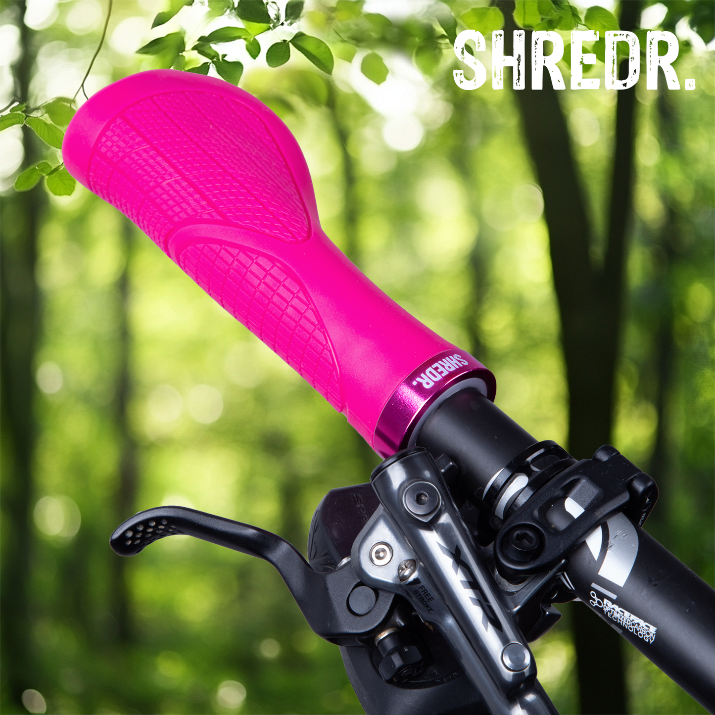 SHREDR. Anatomic Flow | Ergonomic Bicycle Grips | Screw-on Mountain Bike Grips