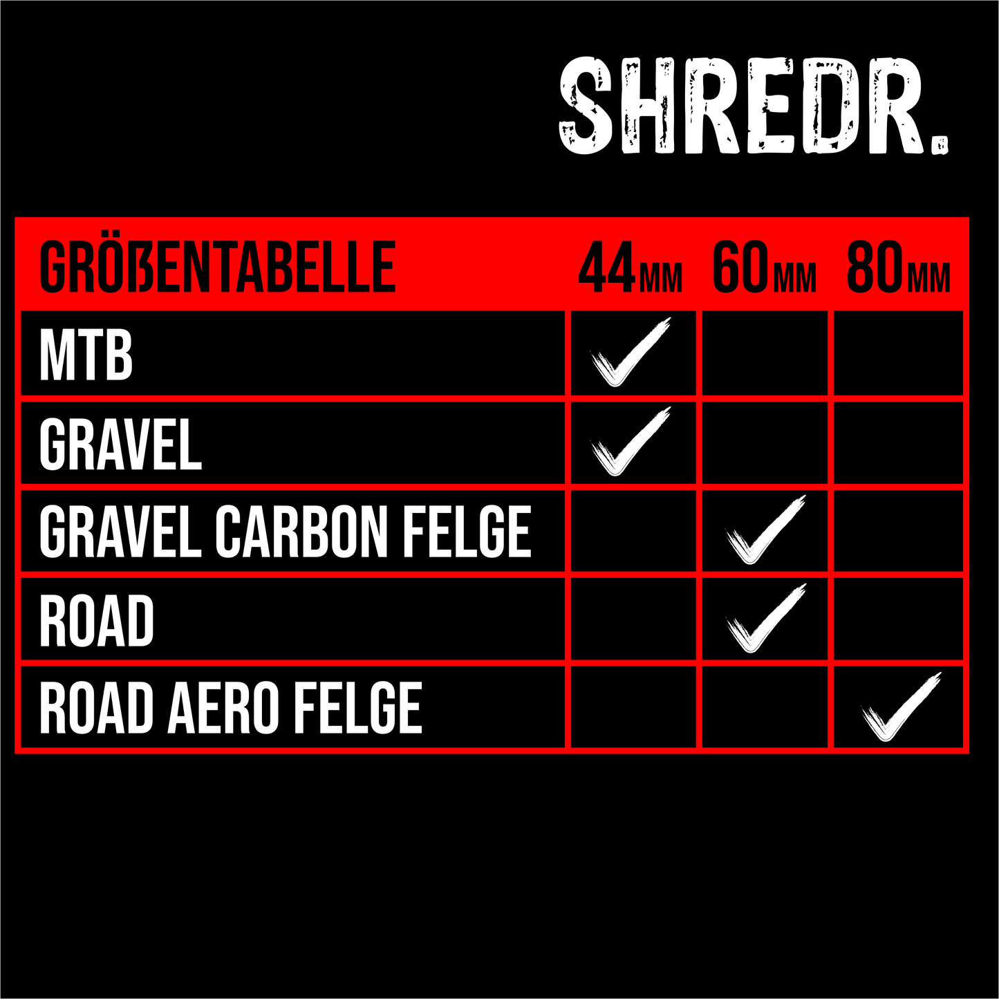 SHREDR. "Kingpin Plus" Tubeless Ventile Set