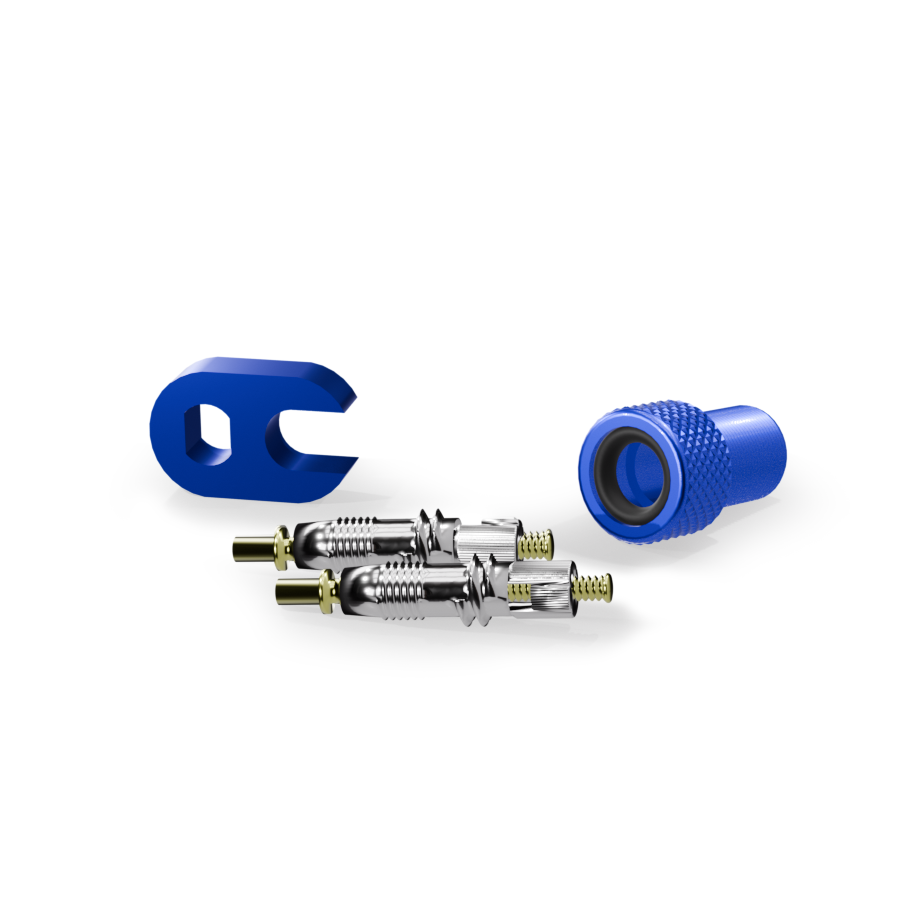 SHREDR. Presta Replacement Valve Set - Road Bike Valves incl. Tool and Adapter