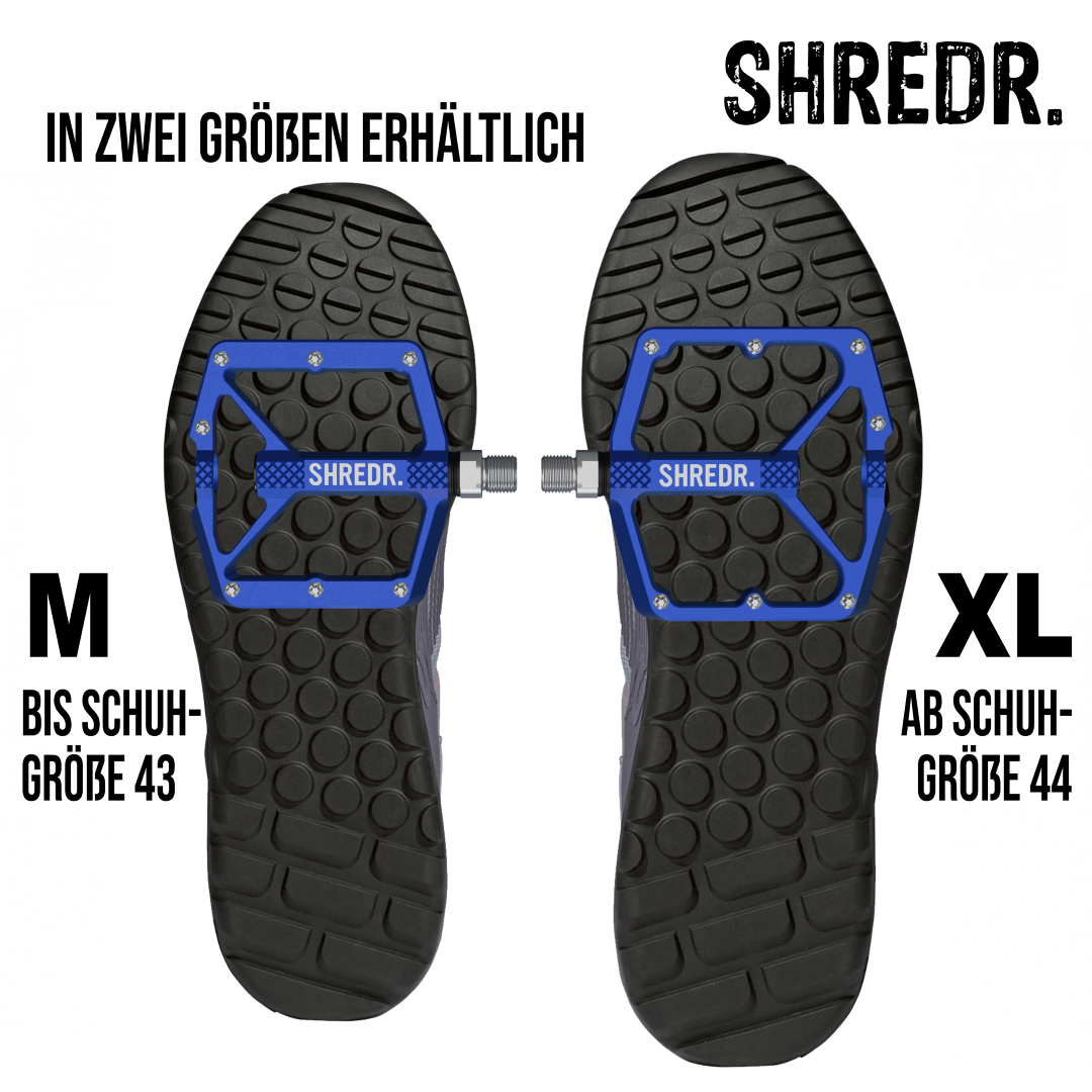 SHREDR. "Shine" Pedale für MTB mit Reflektoren (StVZO konform)