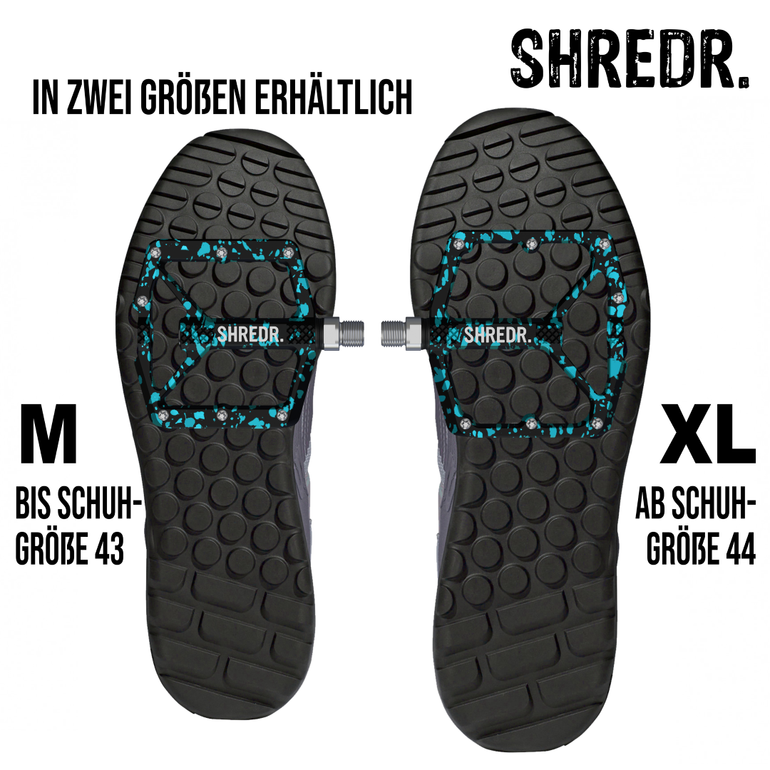 SHREDR. "Shine" Pedals for MTBs with Reflectors (StVZO compliant) - Special Edition!