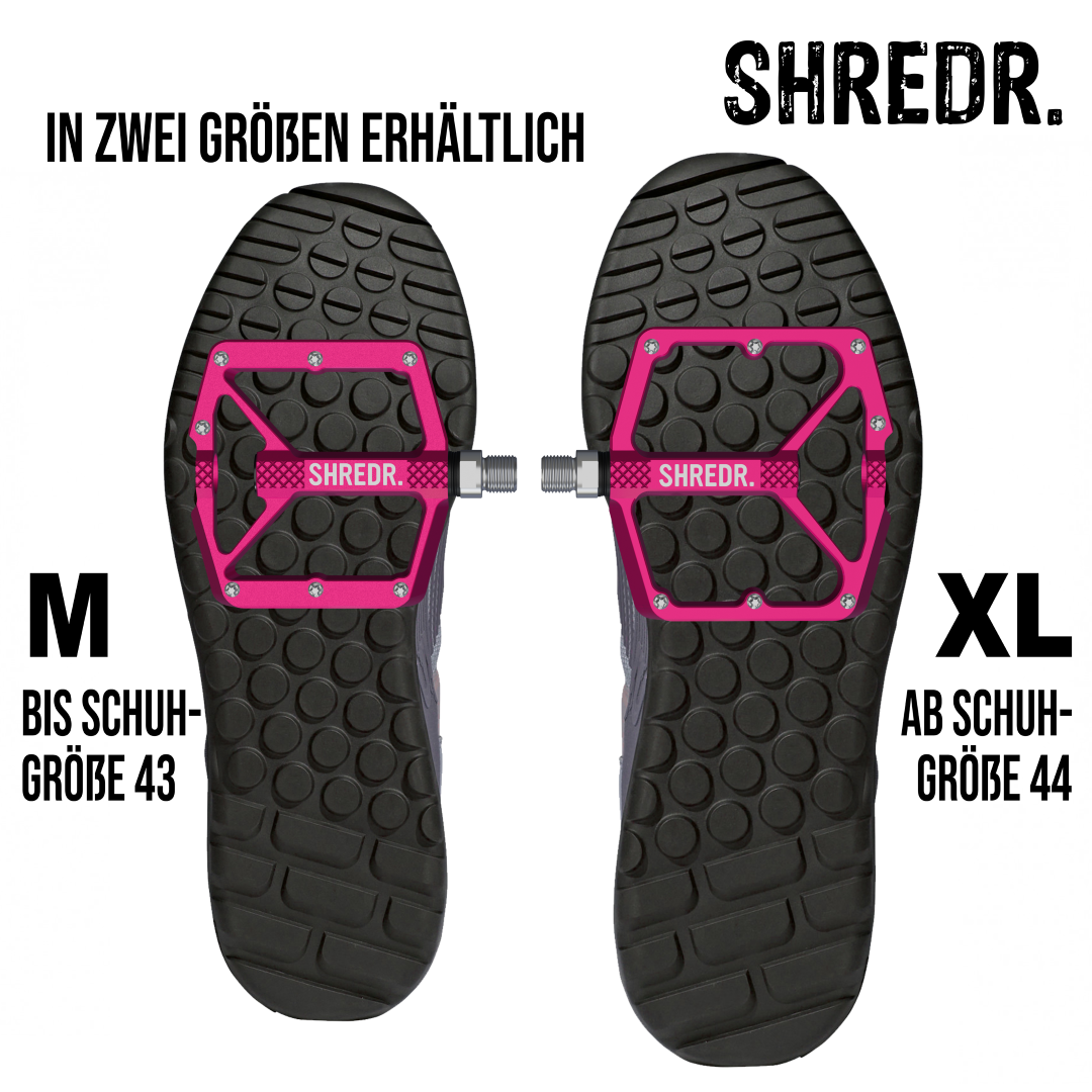 SHREDR. "Shine" Pedale für MTB mit Reflektoren (StVZO konform)