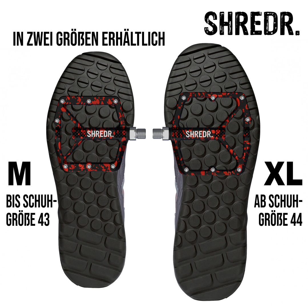 SHREDR. "Shine" Pedals for MTBs with Reflectors (StVZO compliant) - Special Edition!