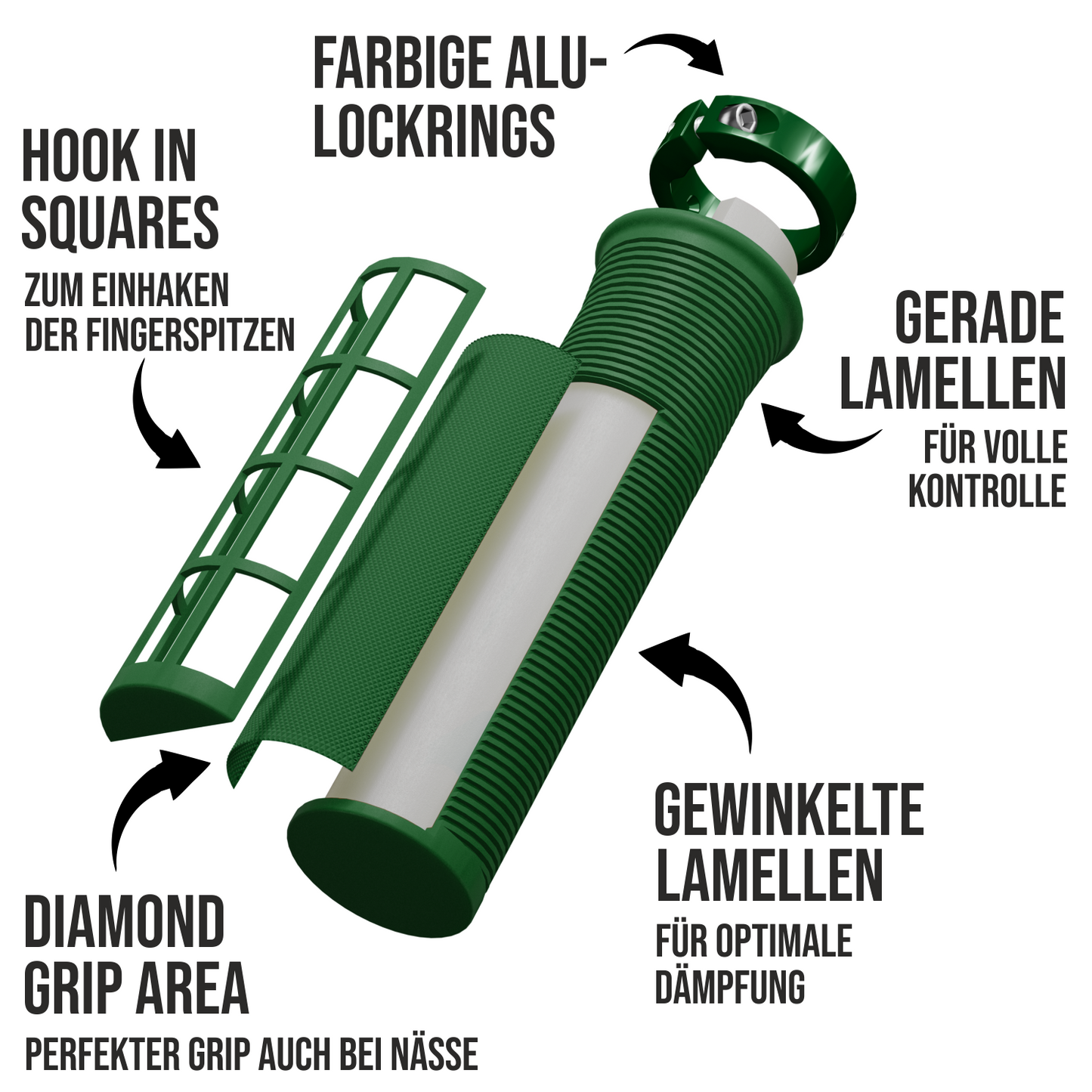 SHREDR. "Slope Shark" Mountain Bike Lock-On Grips