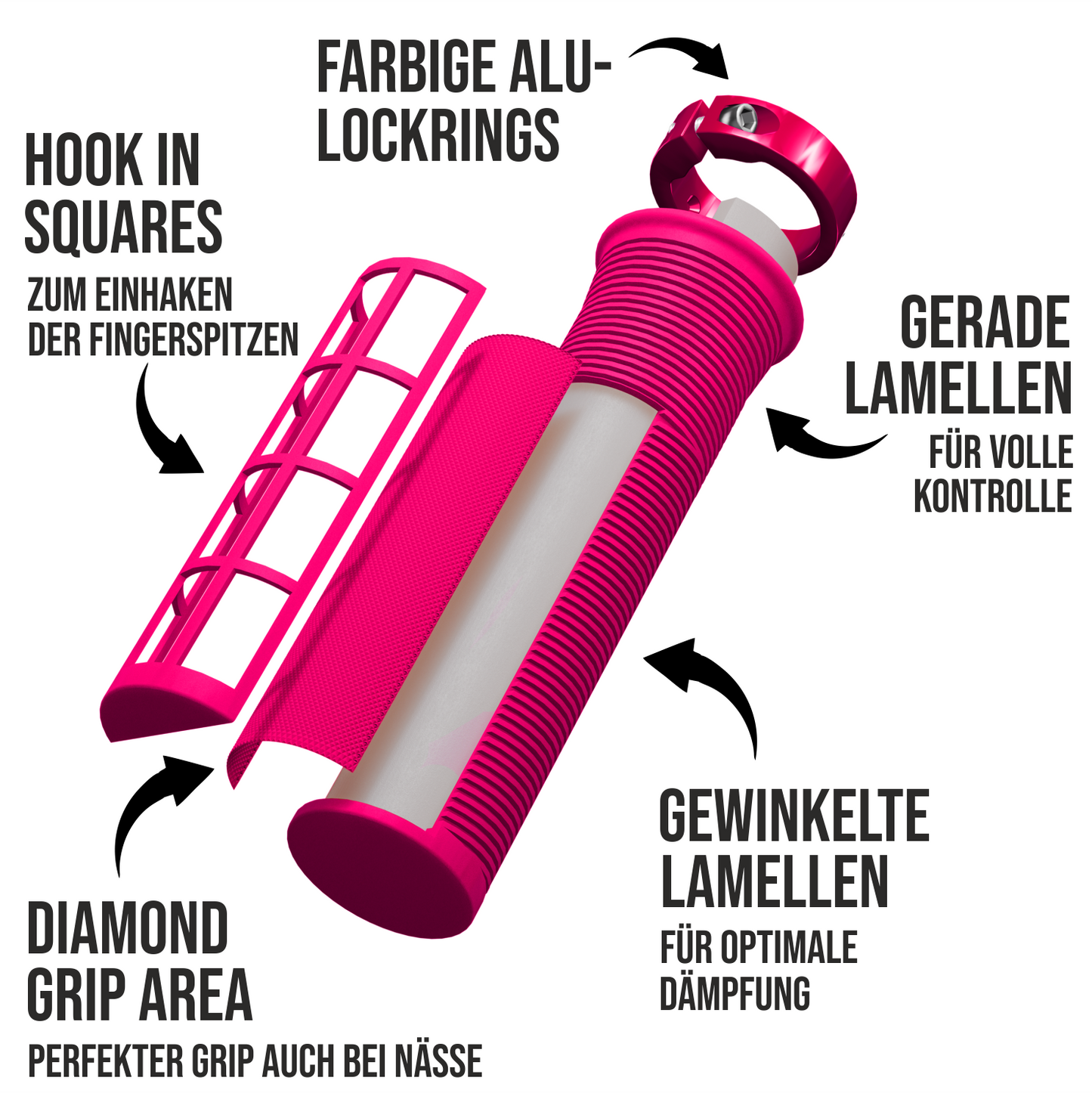 SHREDR. "Slope Shark" Mountain Bike Lock-On Grips