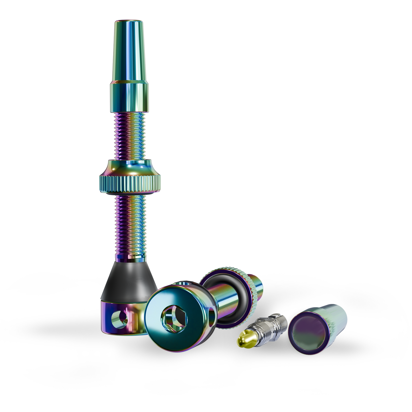 SHREDR. "Kingpin" Tubeless Valve Set - Various Colors and Lengths