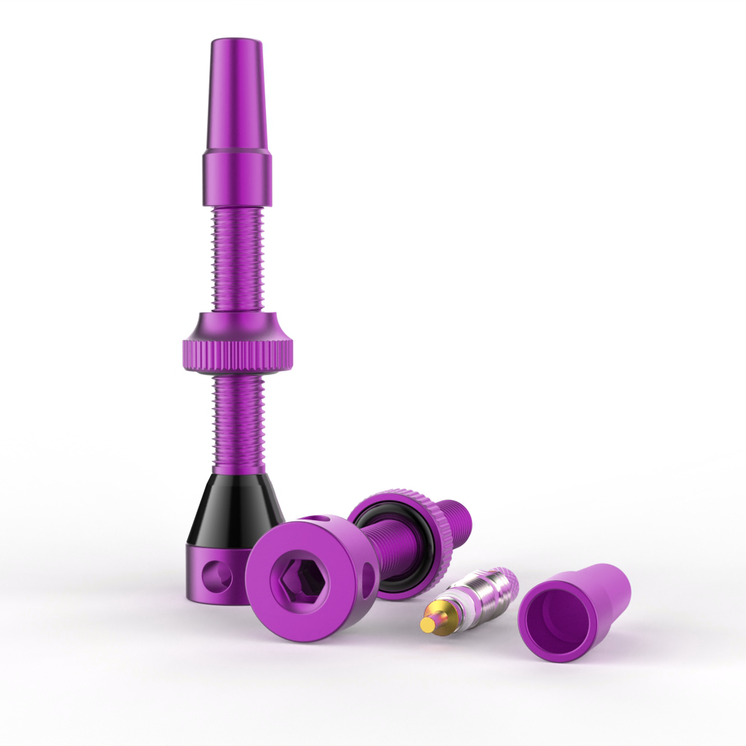 SHREDR. "Kingpin" Tubeless Valve Set - Various Colors and Lengths