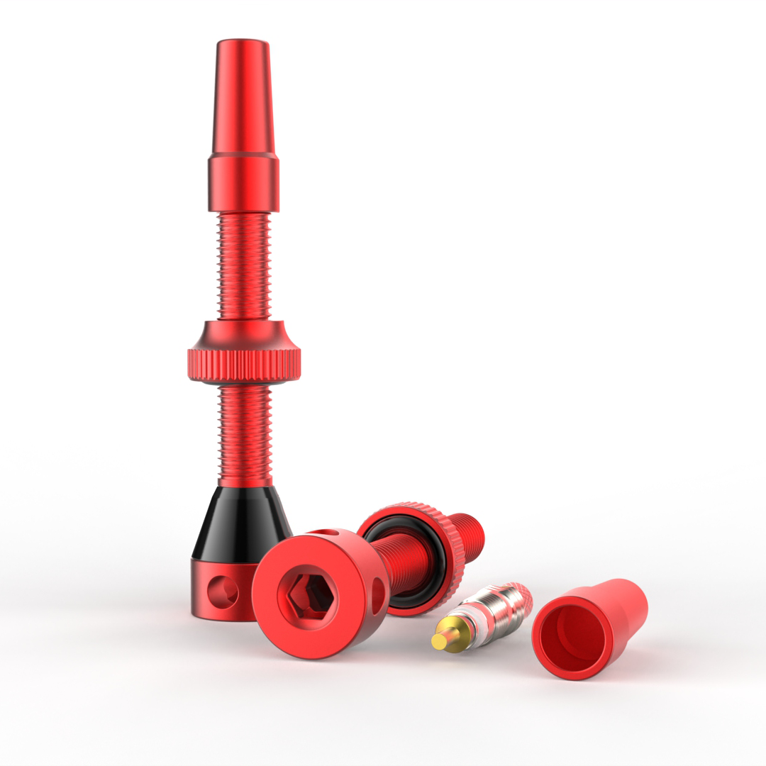 SHREDR. "Kingpin" Tubeless Valve Set - Various Colors and Lengths