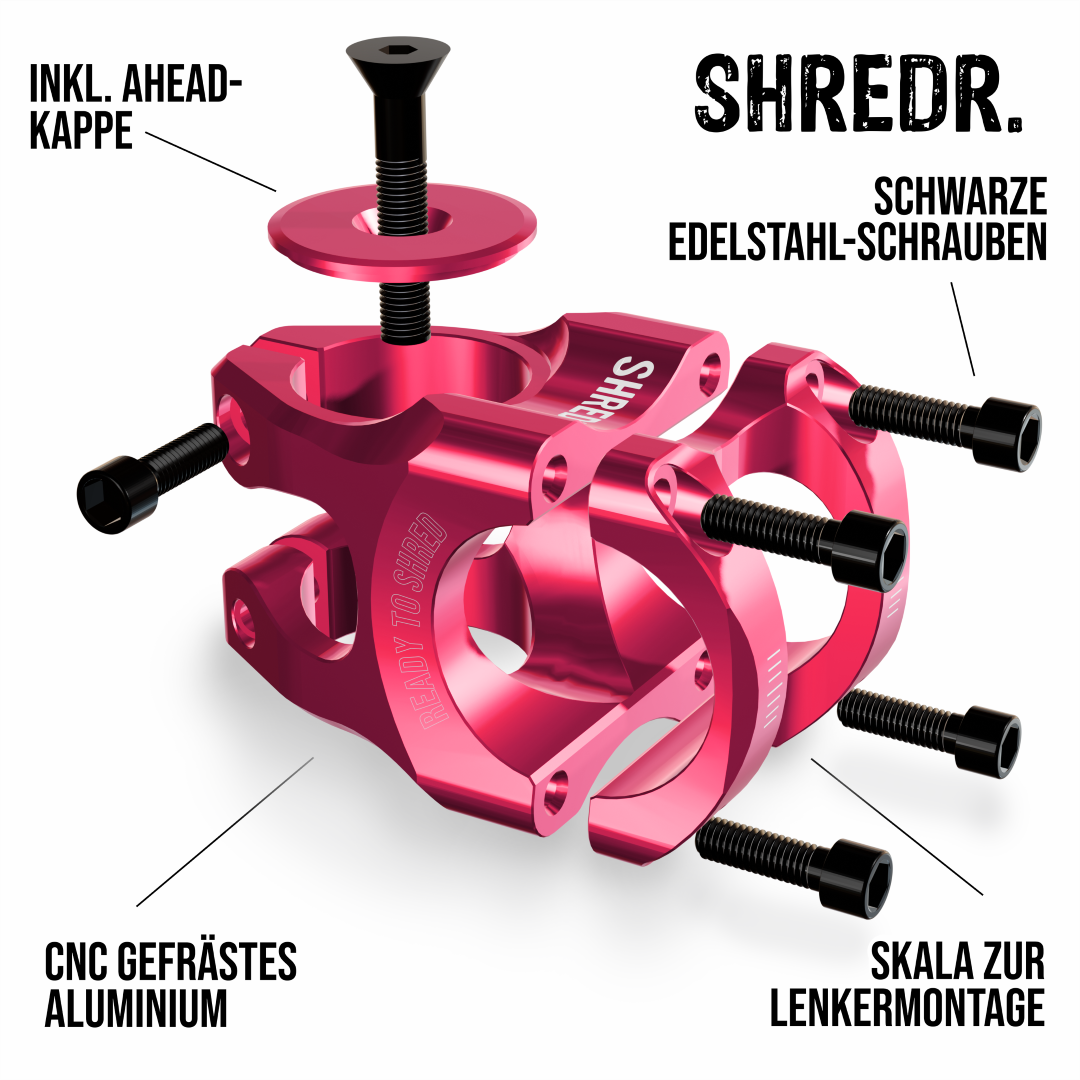 SHREDR. "Edge Control" MTB Stem 35mm - 31.8