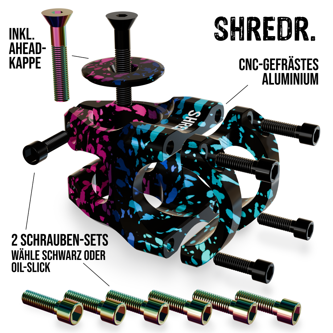 SHREDR. "Edge Control" MTB Vorbau 35mm - 31,8 - Special Edition!