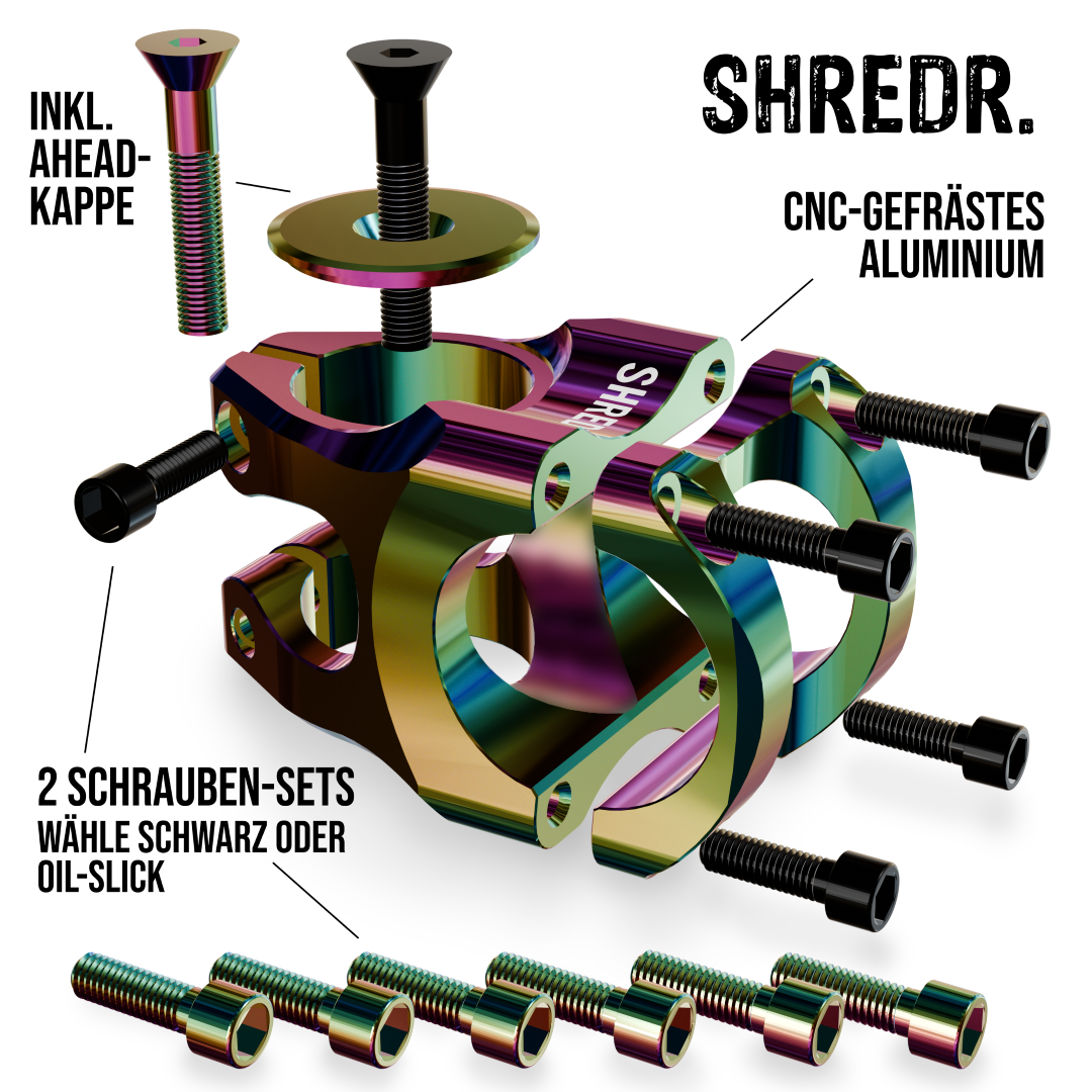SHREDR. "Edge Control" MTB Vorbau 35mm - 31,8 - Special Edition!