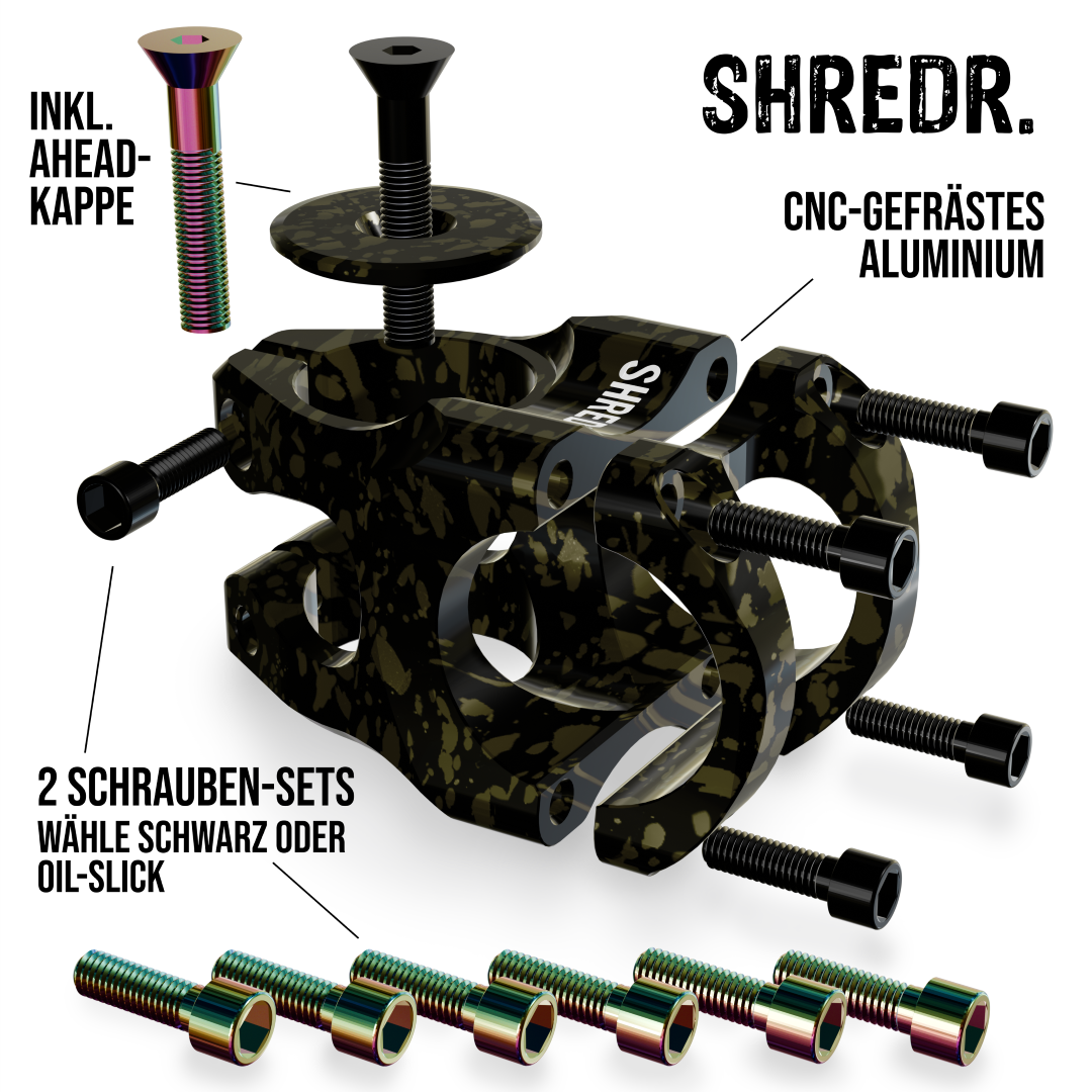 SHREDR. "Edge Control" MTB Vorbau 35mm - 31,8 - Special Edition!