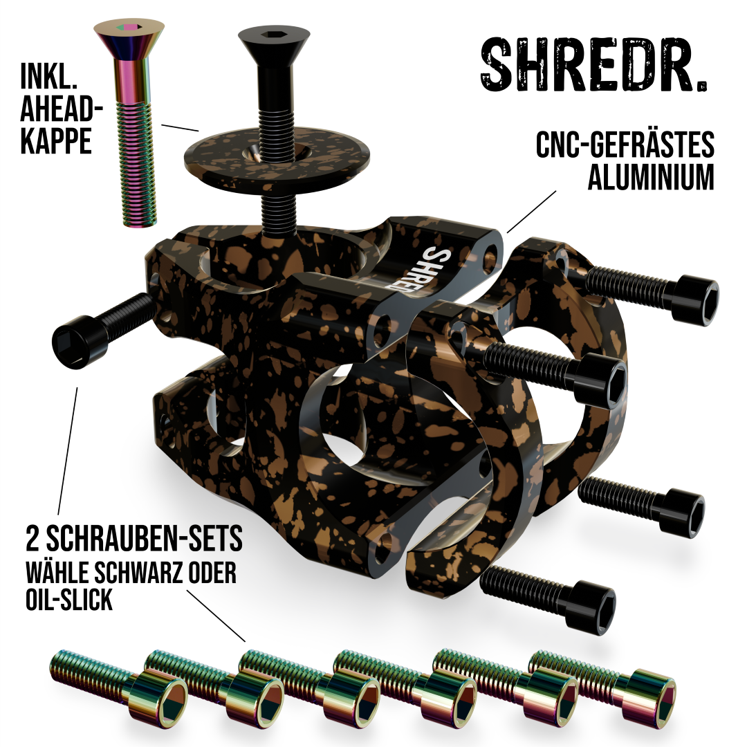 SHREDR. "Edge Control" MTB Vorbau 35mm - 31,8 - Special Edition!