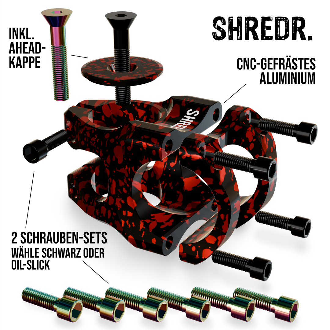 SHREDR. "Edge Control" MTB Vorbau 35mm - 31,8 - Special Edition!