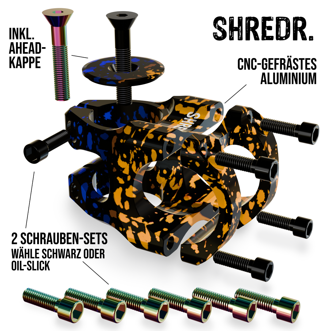 SHREDR. "Edge Control" MTB Vorbau 35mm - 31,8 - Special Edition!